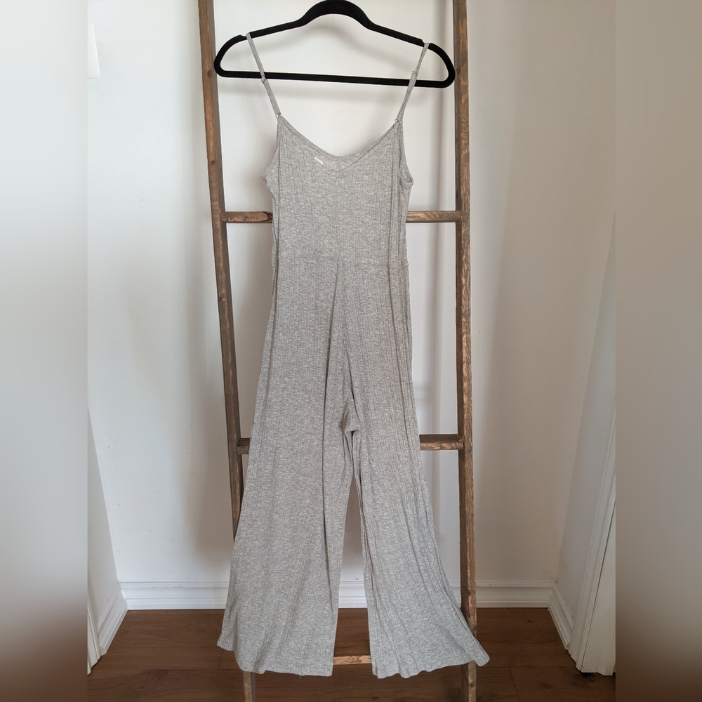 Forever 21 Light Gray Jumpsuit